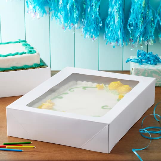 6 Packs: 2 ct. (12 total) Corrugated Window Cake Boxes by Makery®
